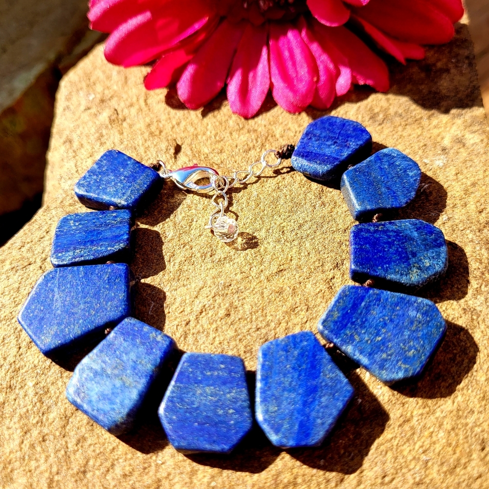 SOLD NWT BLUE LAPIS STERLING SILVER STATEMENT B… - Picture 7 of 15